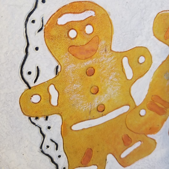 Slate Christmas Gingerbread Men Sign - Picture 7 of 10